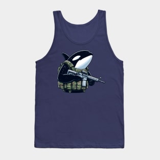 Tactical Orca Majesty Tee: Where Strength Meets Oceanic Elegance Tank Top